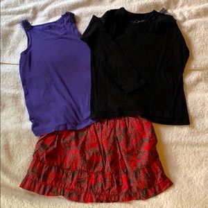 Girls Size 8 Crewcuts/Peek 3-piece Bundle